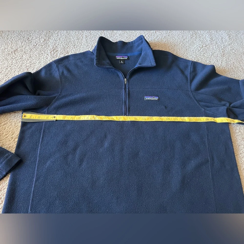 Patagonia Men's Micro D Fleece Pullover Quarter Zip Sz XL in New Navy